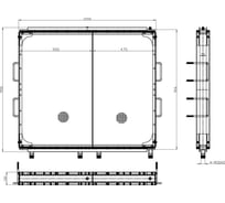 Радиатор масляный для тракторов К-744Р2/Р3/Р4 "Кировец" с дв. ТМЗ-8481 с дв. ТМЗ-8481 LUZAR LOC 0602