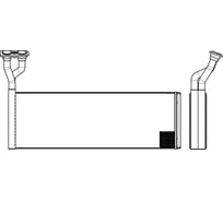 Радиатор отопителя для автомобилей Scania 4-series LUZAR LRh 2804