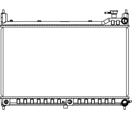 Радиатор охлаждения для автомобилей Murano III LUZAR LRc 1412