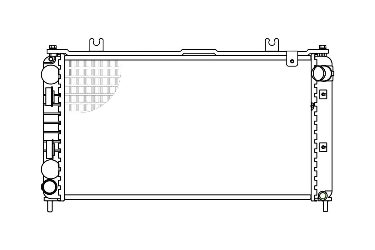 Радиатор охлаждения для автомобилей Лада 2190 