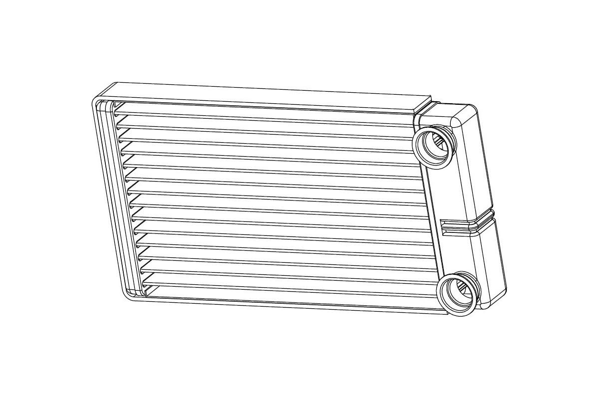 Радиатор отопителя для автомобилей УАЗ 3163 Патриот LUZAR LRh 03638 -  выгодная цена, отзывы, характеристики, фото - купить в Москве и РФ