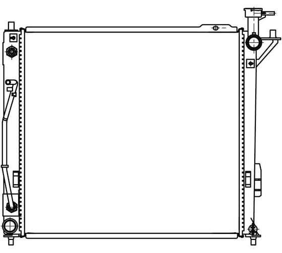 Радиатор охлаждения для автомобилей Sorento II /Santa Fe 2.2CRDi AT LUZAR LRc 08123 23495289