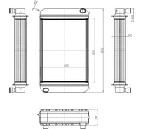Радиатор охлаждения для комбайна РСМ 142 с дв. ЯМЗ-236БК LUZAR LRc 0614