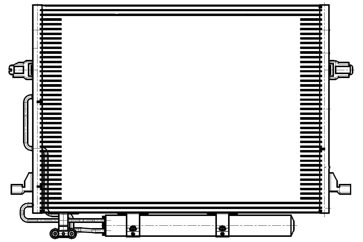 Радиатор кондиционера для автомобилей Mercedes-Benz E LUZAR LRAC 1511 -  выгодная цена, отзывы, характеристики, фото - купить в Москве и РФ
