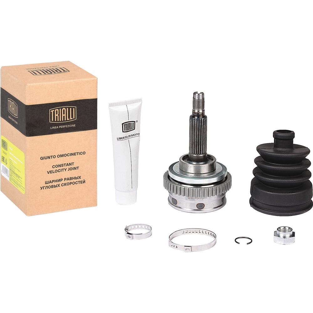 Шрус наружный 2123 (ABS) (к-т) (пыльник,гайка,2 хомута,смазка) Linea Perfecto (TRIALLI)