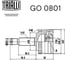 ШРУС наружный для автомобилей Kia Sportage /Hyundai Tucson 2.0i МT/2.0 CRDi АT TRIALLI GO 0801 2