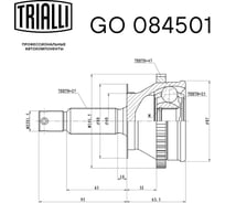 ШРУС наружный для автомобилей Hyundai Sonata ABS TRIALLI GO 084501