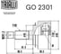 ШРУС наружный для автомобилей Honda Accord 2.0i/2.4i AT TRIALLI GO 2301 2