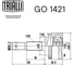 ШРУС наружный для автомобилей Almera Classic / Almera N16 1.6i/1.5i c ABS TRIALLI GO 1421 3