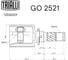 ШРУС внутренний левый для автомобилей Mazda 3 2.0i AT TRIALLI GO 2521 2