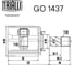 ШРУС внутренний левый для автомобилей Nissan Qashqai 2.0i 6MT 2WD TRIALLI GO 1437 3