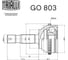 ШРУС наружный для автомобилей Maxus TRIALLI GO 803 2