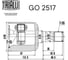 ШРУС внутренний левый для автомобилей Mazda 6 2.0i/2.3i AT TRIALLI GO 2517 2