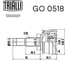 ШРУС наружный для автомобилей Aveo T300 1.6i MT TRIALLI GO 0518 3