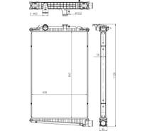 Радиатор охлаждения для автомобилей DAF CF 85 LUZAR LRc 2805