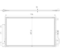 Радиатор кондиционера для автомобилей Haval Jolion LUZAR LRAC 3001