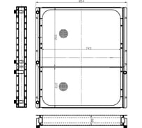 Радиатор масляный для трактора К-744Р2/Р3 "Кировец" с двигателем MB OM457LA LUZAR LOc 0606
