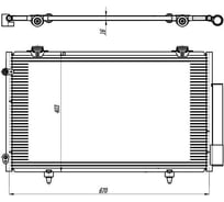 Радиатор кондиционера для автомобилей Lifan X50 LUZAR LRAC 3020