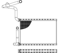 Радиатор отопителя для автомобилей Accord LUZAR LRh 2304