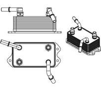 Радиатор масляный для автомобилей УАЗ 3163 Патриот AT LUZAR LOC 0310