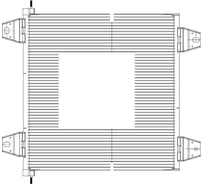 Радиатор кондиционера для автомобилей DAF XF /XF 105 LUZAR LRAC 2802
