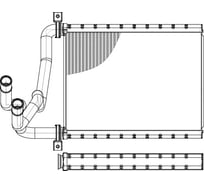 Радиатор отопителя для автомобилей Corolla LUZAR LRh 1912