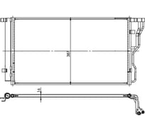 Радиатор кондиционера для автомобилей Hyundai i40 LUZAR LRAC 0841