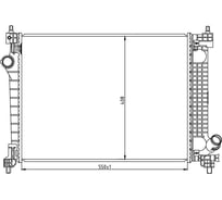 Радиатор охлаждения для автомобилей Ravon Nexia R3 1.5i MT LUZAR LRc 0594
