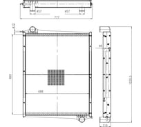Радиатор охлаждения для автомобилей Scania 4-series LUZAR LRc 2807