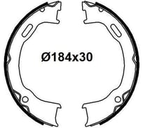 Колодки тормозные для автомобилей Jeep Grand Cherokee барабанные стояночного тормоза 184x30 TRIALLI GF 4629