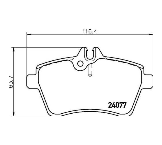 Колодки тормозные для автомобилей Mercedes A 1.5i дисковые передние TRIALLI PF 4270 1