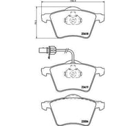 Колодки тормозные для автомобилей VW Sharan / Ford Galaxy дисковые передние TRIALLI PF 4208