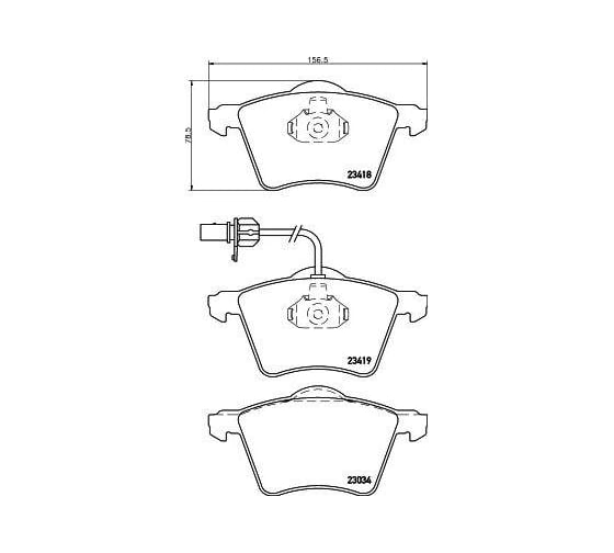 Колодки тормозные для автомобилей VW Sharan / Ford Galaxy дисковые передние TRIALLI PF 4208