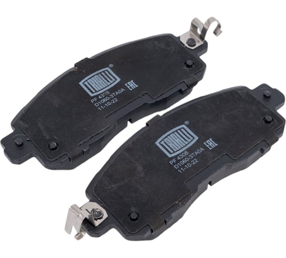 Колодки тормозные дисковые передние для автомобилей Nissan Juke / Teana / Tiida / Sentra TRIALLI PF 4308