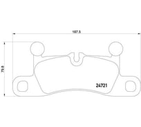 Колодки тормозные для автомобилей VW Touareg II / Porsche Cayenne II дисковые задние TRIALLI PF 4123