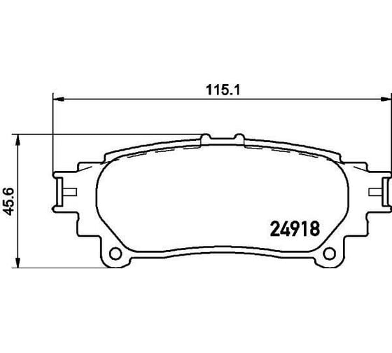 Колодки тормозные для автомобилей Lexus RX дисковые задние TRIALLI PF 4113