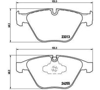 Колодки тормозные дисковые передние для автомобилей BMW 3 / X1 TRIALLI PF 4183