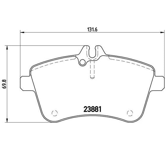 Колодки тормозные для автомобилей Mercedes A 2.0i/2.0D дисковые передние TRIALLI PF 4158