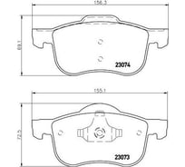 Колодки тормозные дисковые передние для автомобилей Volvo S60 /S80 /XC70 TRIALLI PF 4369