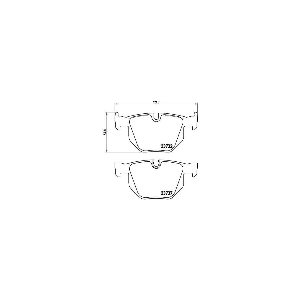 Колодки тормозные для автомобилей BMW 5 / 6 дисковые задние TRIALLI PF ...