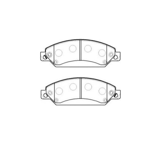 Колодки тормозные дисковые передние для автомобилей Chevrolet Tahoe / / Cadillac Escalade TRIALLI PF 4396