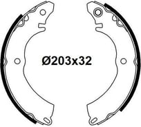 Колодки тормозные для автомобилей Mitsubishi Lancer IX / Colt 1.3i барабанные TRIALLI GF 4562