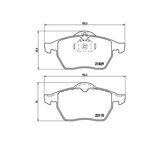 Колодки тормозные для автомобилей Opel Vectra B дисковые передние TRIALLI PF 4312