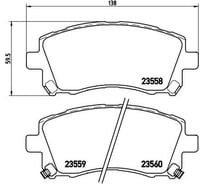 Колодки тормозные дисковые передние для автомобилей Subaru Forester / Outback TRIALLI PF 4326