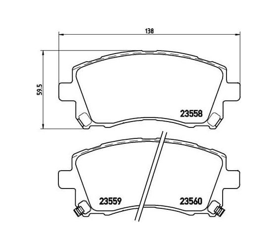 Колодки тормозные дисковые передние для автомобилей Subaru Forester / Outback TRIALLI PF 4326