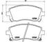 Колодки тормозные дисковые передние для автомобилей Subaru Forester / Outback TRIALLI PF 4326 1