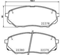 Колодки тормозные дисковые передние для автомобилей Hyundai Santa Fe / Kia Sorento с колёсными дисками R17 TRIALLI PF 0877