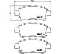 Колодки тормозные для автомобилей Toyota Vitz / FunCargo / Platz дисковые передние TRIALLI PF 4344