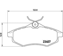 Колодки тормозные дисковые передние для автомобилей Citroen C2 / C3 с тормозной системой TRW TRIALLI PF 4197
