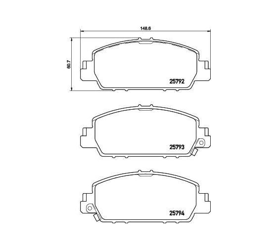 Колодки тормозные дисковые передние для а/м Honda Accord IX TRIALLI PF 4229